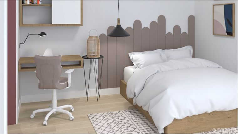 Entelo, Duo, krzesło biurowe z podłokietnikami, wzrost 159-188 cm, różowe