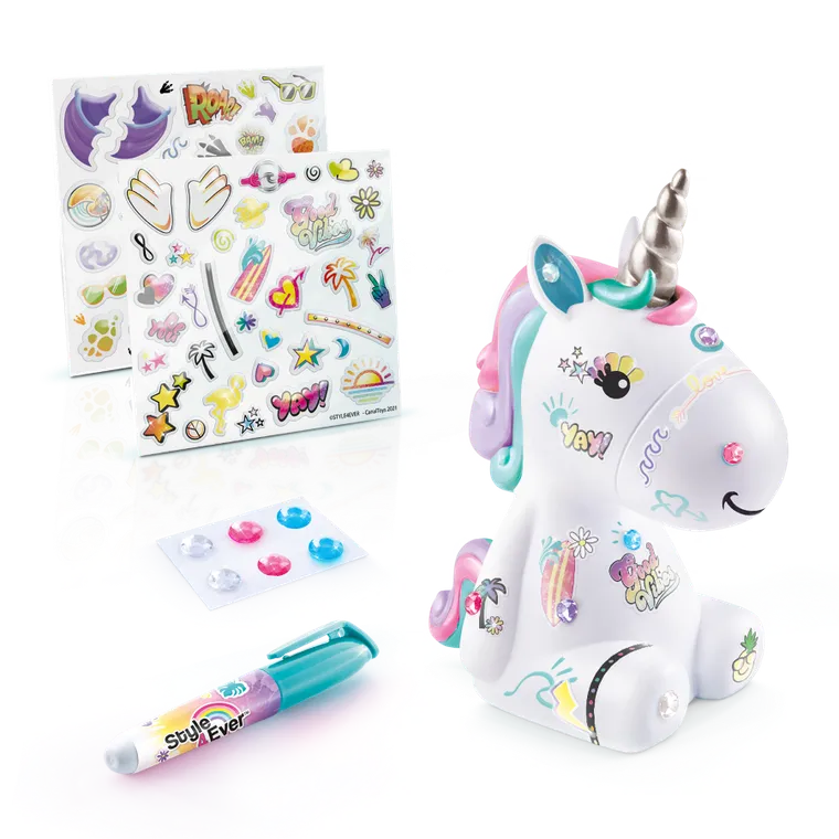 Epee, Vinyl Design, Jednorożec, skarbonka, zrób to sam, niebieska