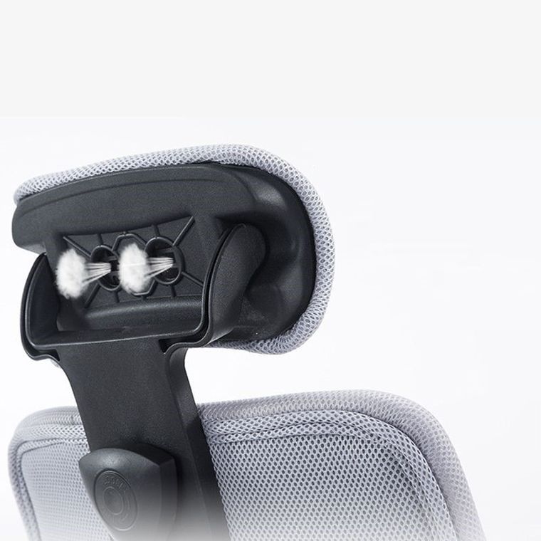 Ergonomiczny, obrotowy fotel z podnóżkiem i zagłówkiem, wentylacja, czarny