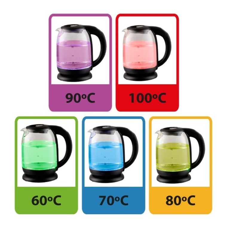 Esperanza, czajnik elektryczny, Loire EKK027, 2200W, 1.7 l, czarny