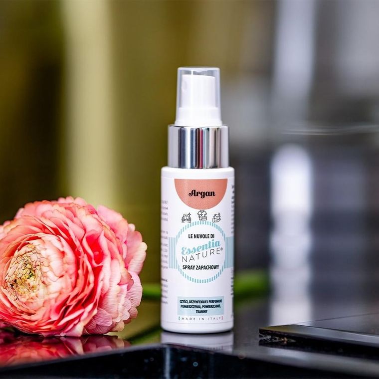 Essentia Nature, odświeżacz w sprayu do tkanin i wnętrz, Argan, 50 ml