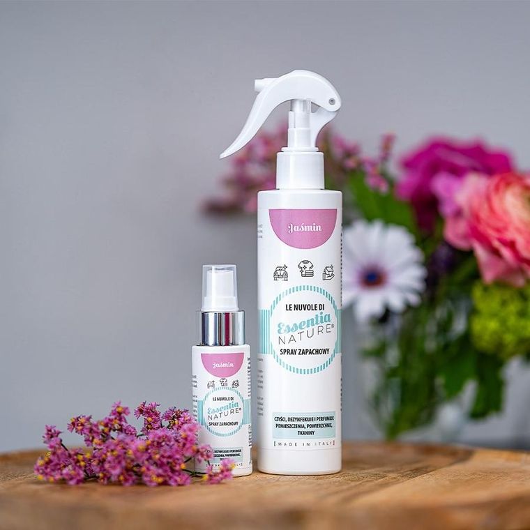 Essentia Nature, odświeżacz w sprayu do tkanin i wnętrz, Jaśmin, 250 ml