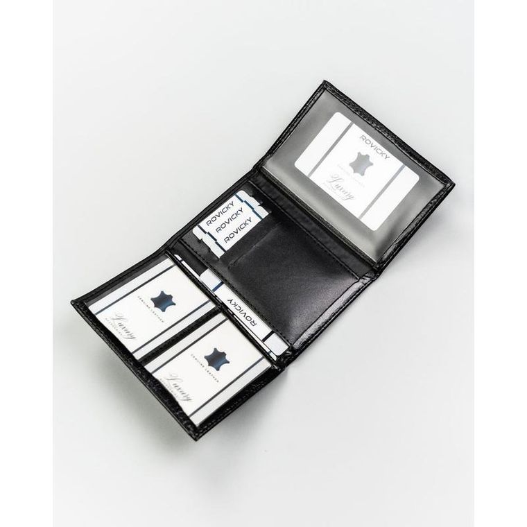 Etui na klucze, czarne, skóra ekologiczna, 4u Cavaldi