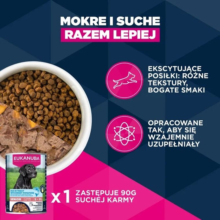 Eukanuba, Mature Small, kurczak, karma sucha dla psów, 3 kg