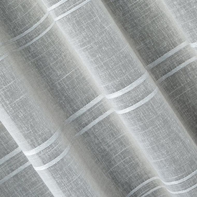 Eurofirany, firana gotowa, Arcadia, na szelkach, 140-250 cm, srebrny