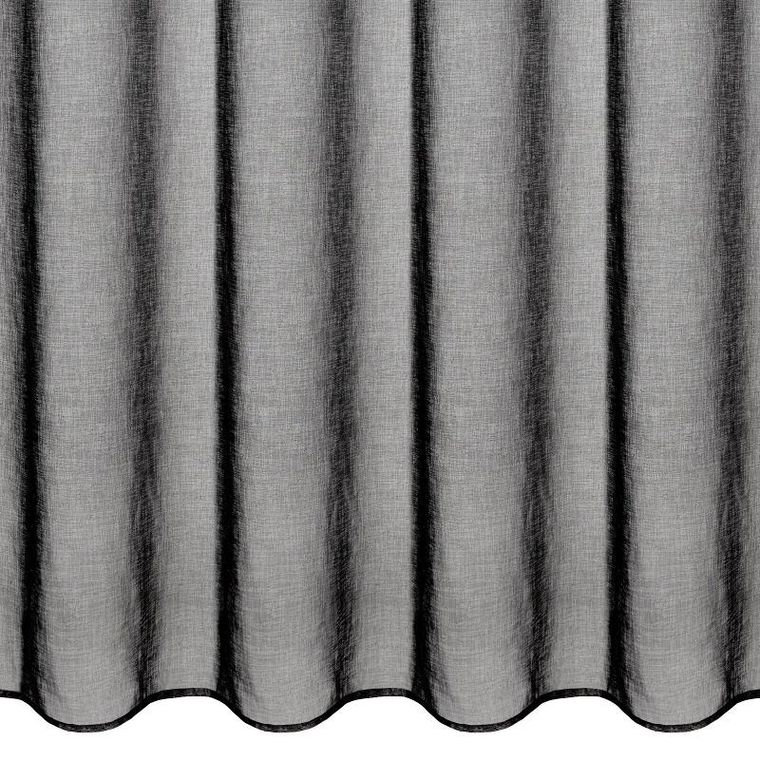 Eurofirany, firana gotowa, Aura, na taśmie, 140-270 cm, czarny