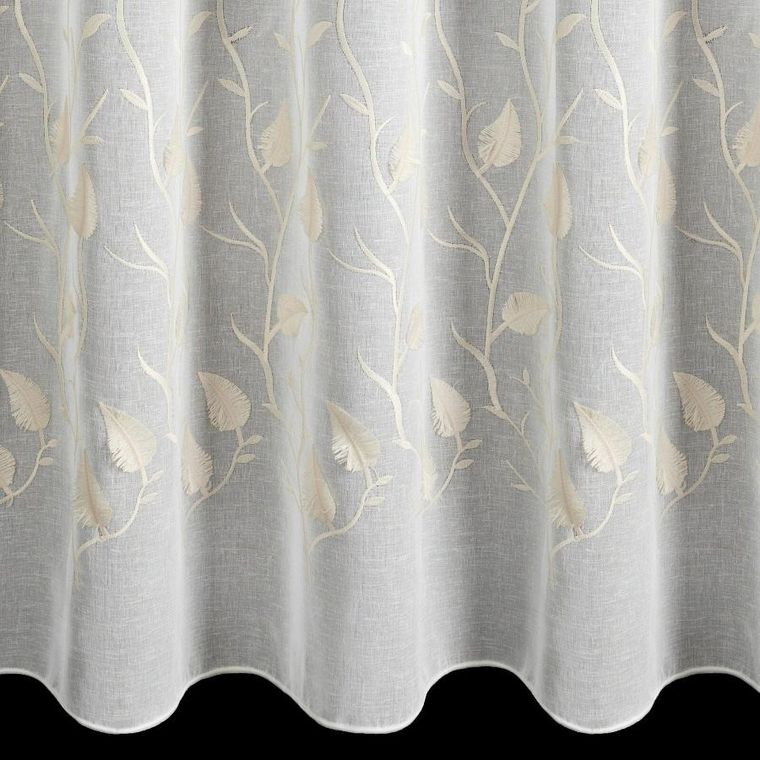 Eurofirany, firana gotowa, Broklyn, 140-250 cm, biały