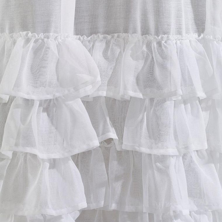 Eurofirany, firana gotowa, Dolly, na taśmie, 140-250 cm, biały