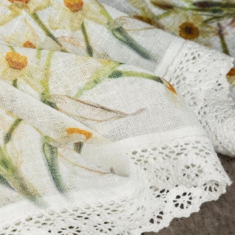 Eurofirany, firana gotowa, Flora, 150-30 cm, żółty