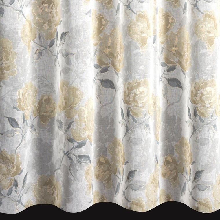Eurofirany, firana gotowa, Inari, 140-250 cm, srebrny