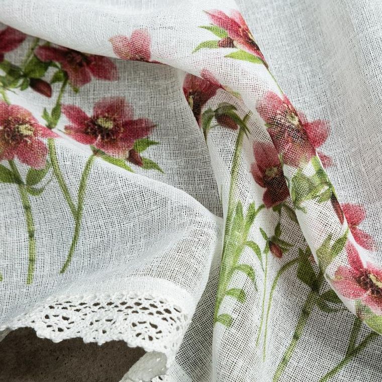 Eurofirany, firana gotowa, Isa, 150-30 cm, bordowy