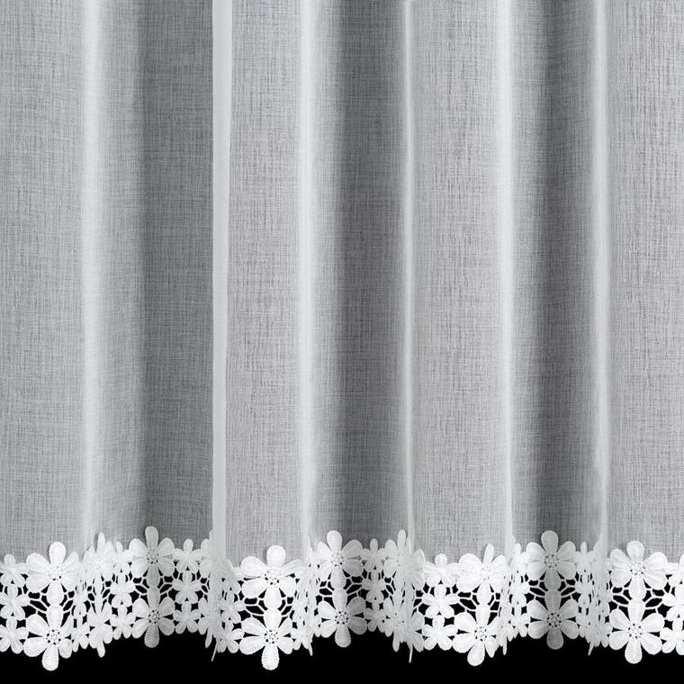 Eurofirany, firana gotowa, Kaja, na taśmie, 350-155 cm, biały