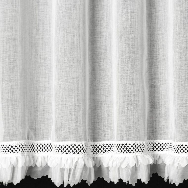 Eurofirany, firana gotowa, Kiara 140-250 cm, biały
