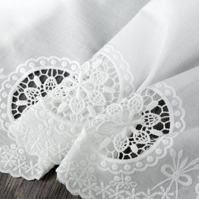 Eurofirany, firana gotowa, Lila, na taśmie, 150-40 cm, biały