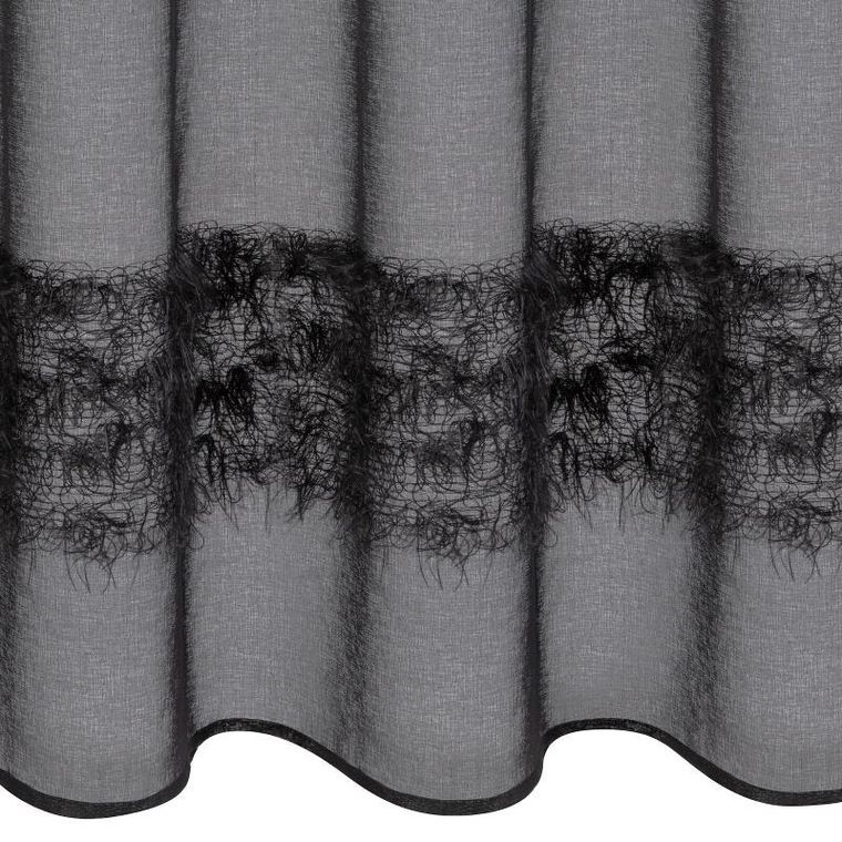 Eurofirany, firana gotowa Margaret, 140-250 cm, czarny