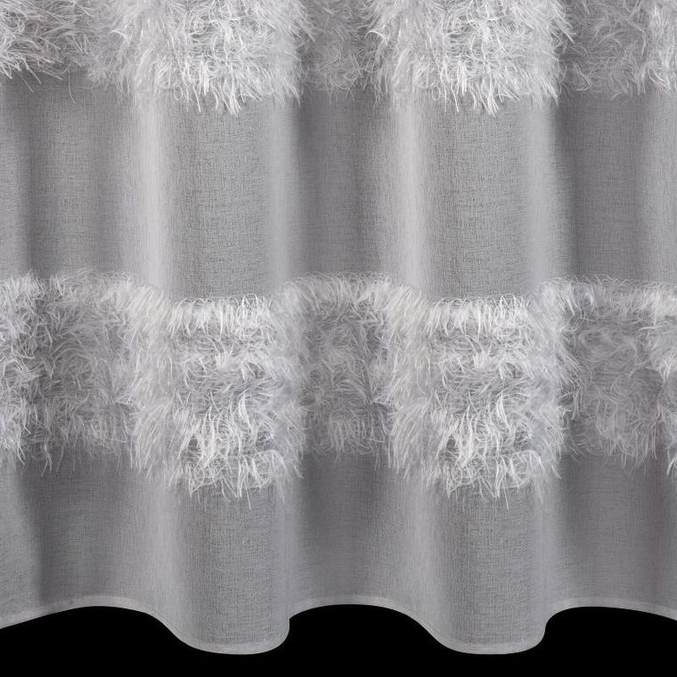 Eurofirany, firana gotowa Margaret, 140-250 cm, srebrny
