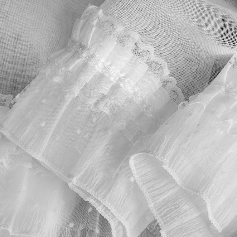 Eurofirany, firana gotowa, Mary, na szelkach, 60-150 cm, biały