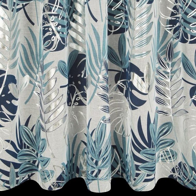 Eurofirany, firana gotowa na taśmie, Malta, granatowy