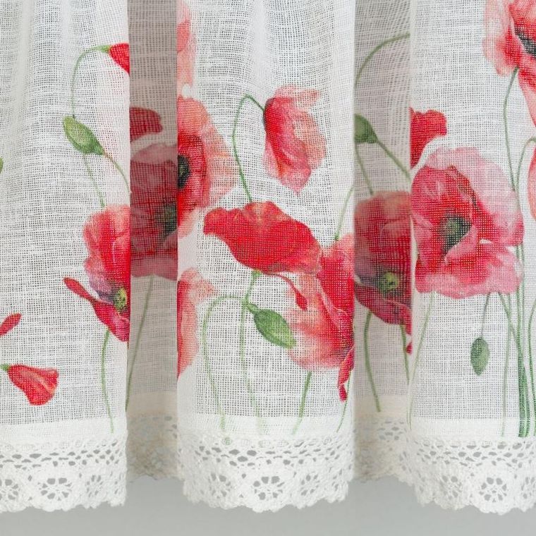 Eurofirany, firana gotowa na taśmie, Mari, 30-150 cm, biały