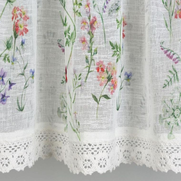 Eurofirany, firana gotowa na taśmie, Sylwia, 30-150 cm, różowy