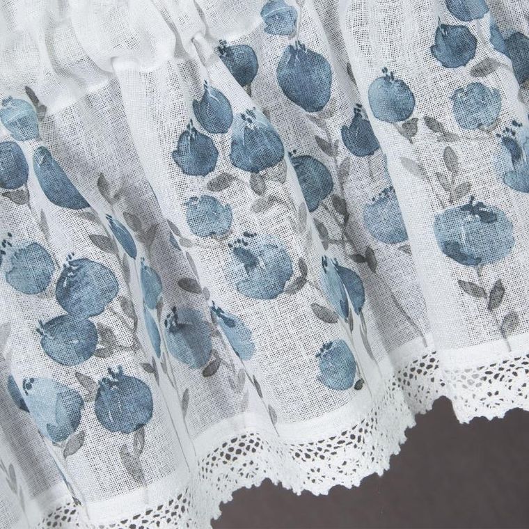 Eurofirany, firana gotowa Pola, 30-150 cm, niebieski