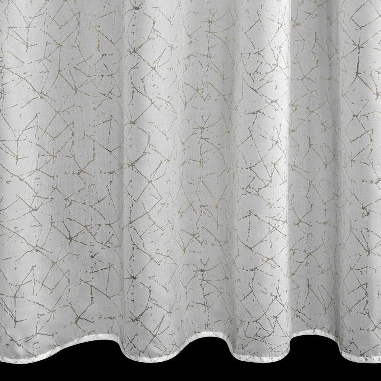 Eurofirany, firana gotowa, Roxi, na taśmie, 140-270 cm, biały