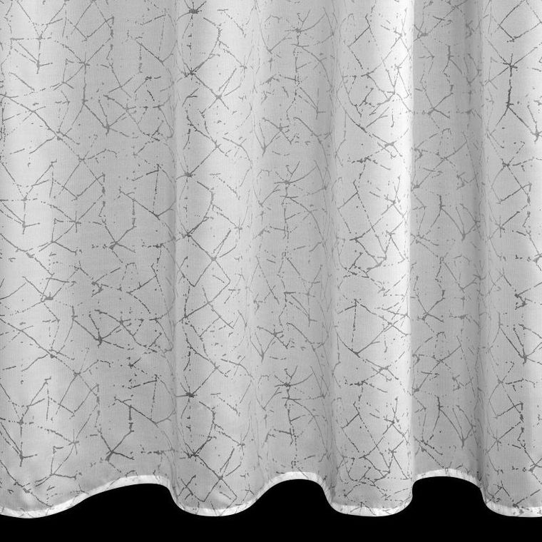 Eurofirany, firana gotowa, Roxi, na taśmie, 140-270 cm, biały