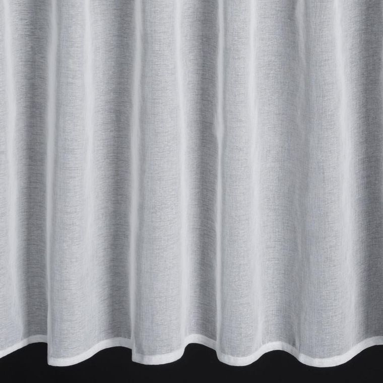 Eurofirany, firana gotowa, Sevilla, na szelkach, 150-60 cm, biały