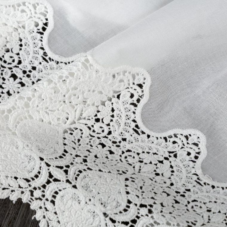 Eurofirany, firana gotowa, Sola, na taśmie, 150-70 cm, biały