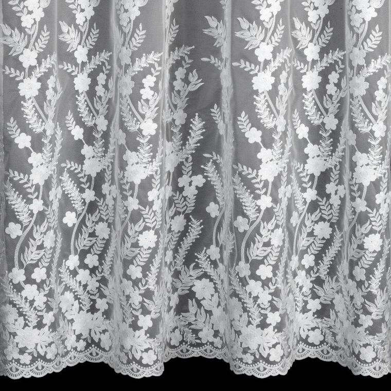 Eurofirany, firana gotowa, Talina, 300-250 cm, biały