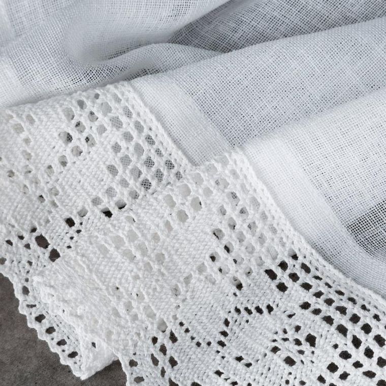 Eurofirany, firana zaciemniająca gotowa, Lari, na taśmie, 150-30 cm, biały