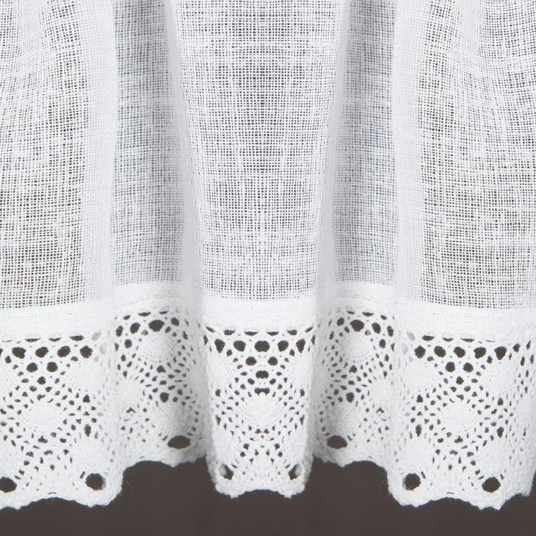 Eurofirany, firana zaciemniająca gotowa, Lisa, 30-150 cm, biały