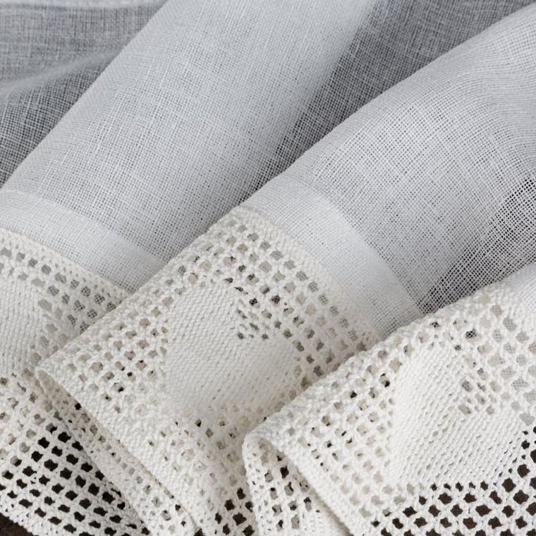 Eurofirany, firana zaciemniająca gotowana taśmie, Gaja, 150-30 cm, kremowy