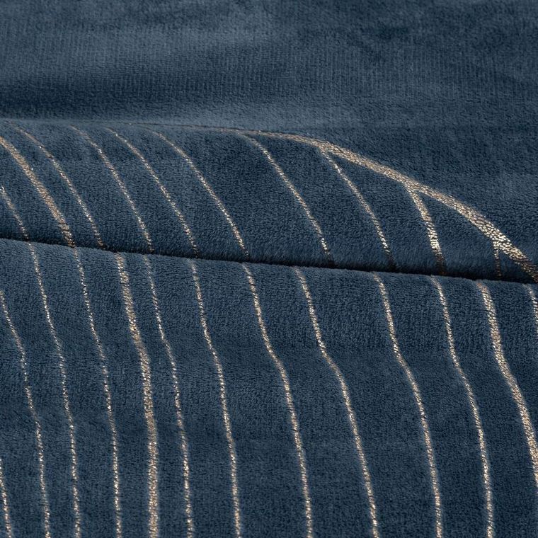 Eurofirany, koc Blanca, 150-200 cm, granatowy