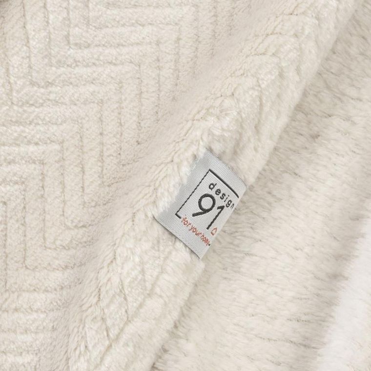 Eurofirany, koc, Cindy, 170-210 cm, kremowy