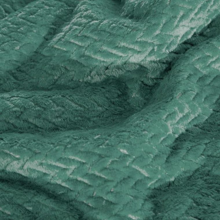 Eurofirany, koc Cindy, 220-200 cm, ciemnozielony