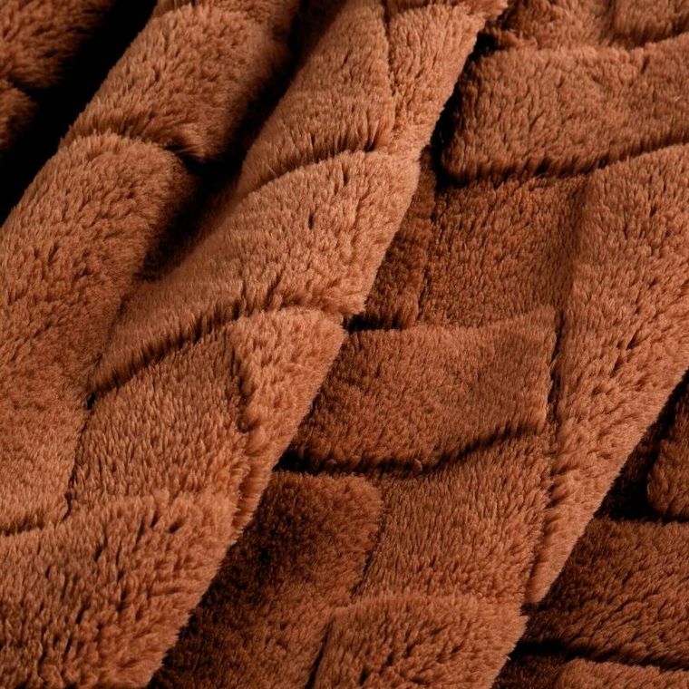 Eurofirany, koc d91, Caro, 150-200 cm, ceglasty