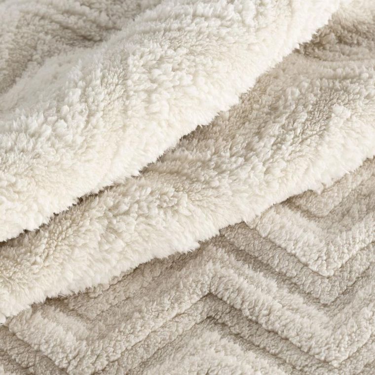 Eurofirany, koc d91 jodła, 170-210 cm, beżowy