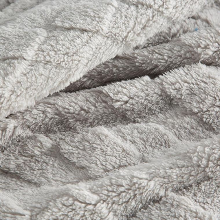 Eurofirany, koc d91, Nancy, 170-210 cm, srebrny