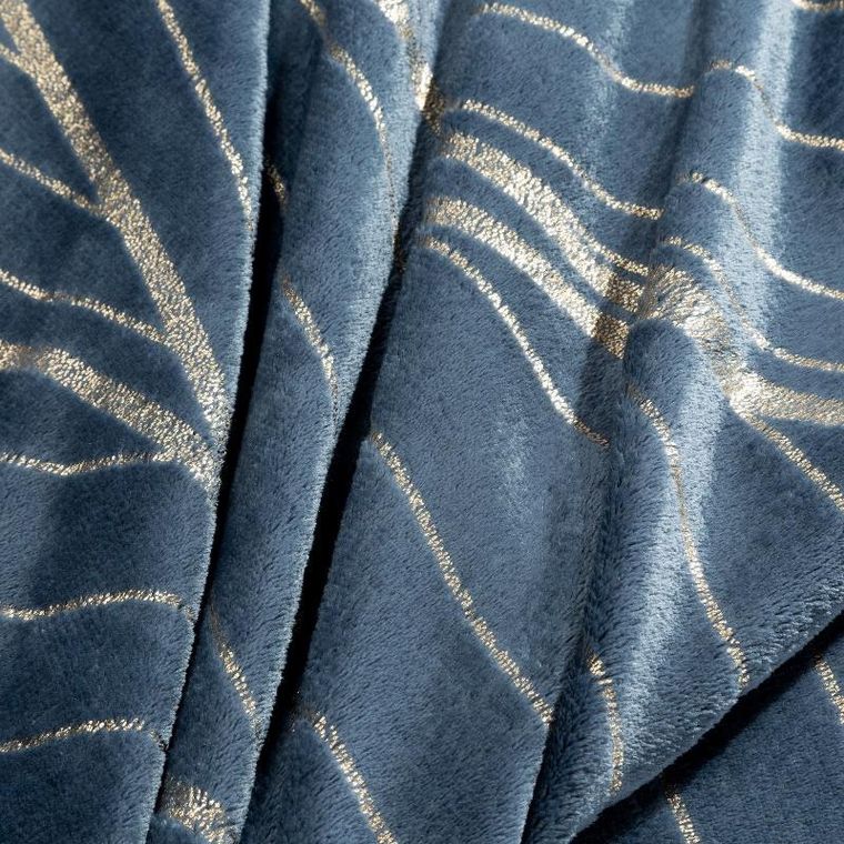 Eurofirany, koc lotos, 150-200 cm, granatowy