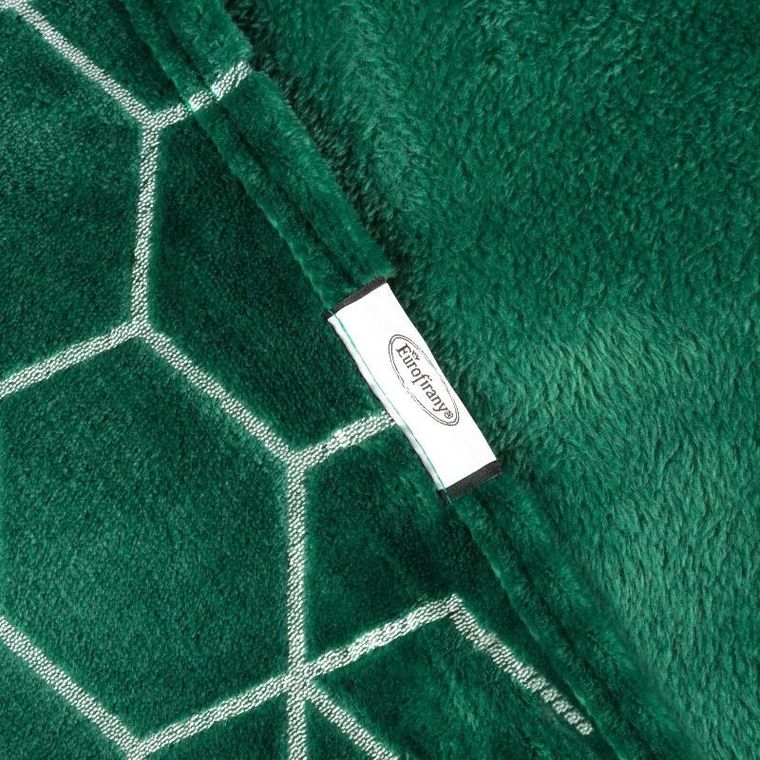 Eurofirany, koc Malibu, 150-200 cm, ciemnozielony