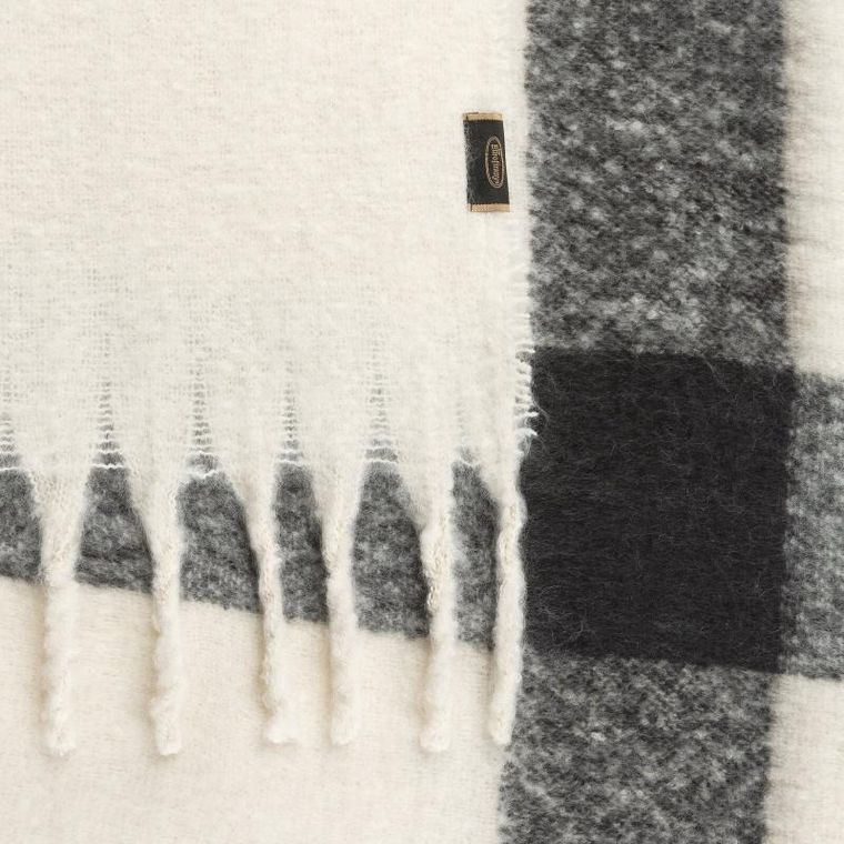 Eurofirany, koc moher, 7, 130-170 cm, czarny