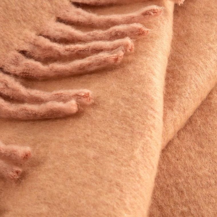 Eurofirany, koc moher, 9, 130-170 cm, ceglasty