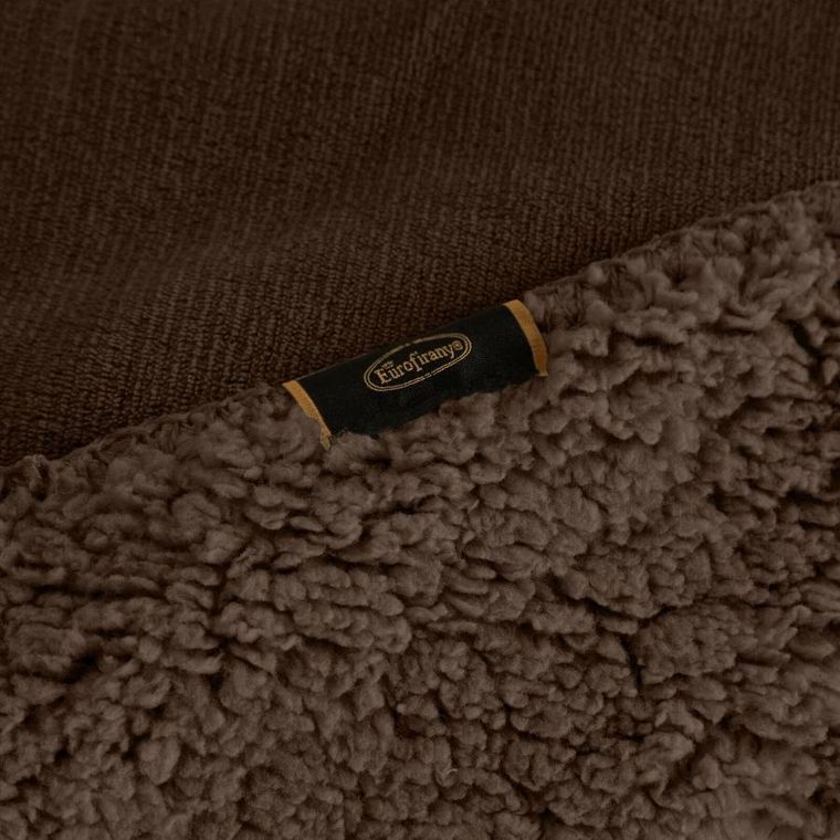 Eurofirany, koc, Tedy, 150-200 cm, ciemnobrązowy