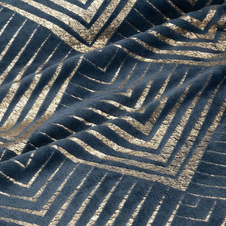 Eurofirany, koc Victoria, 150-200 cm, granatowy