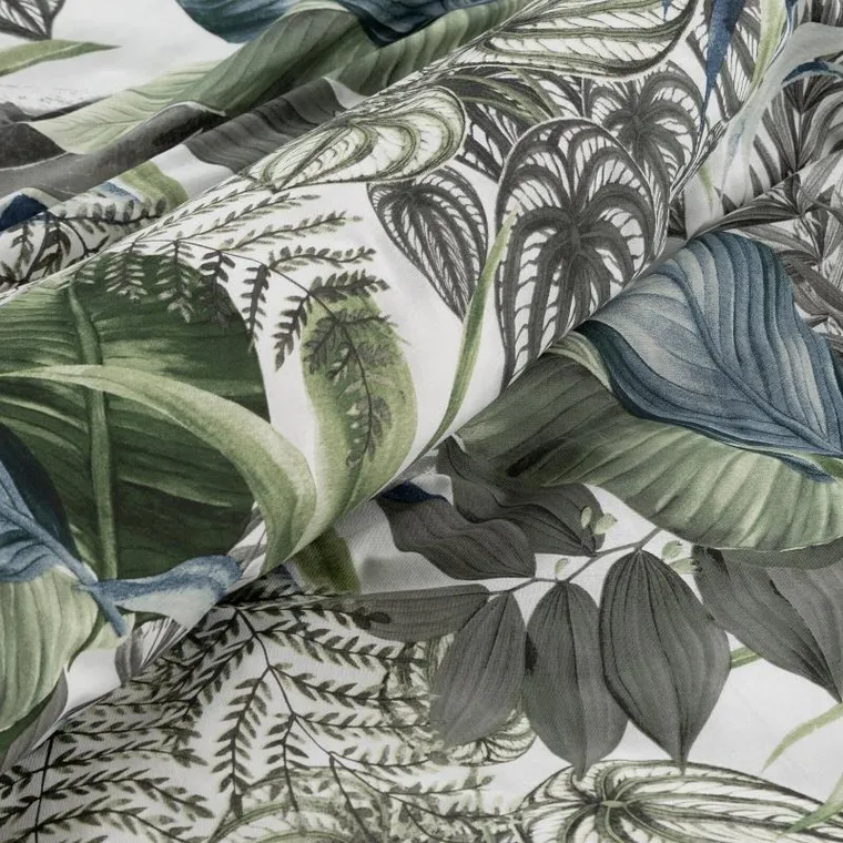 Eurofirany, komplet pościeli bawełnianej, Davos, 160-200 cm, zielony