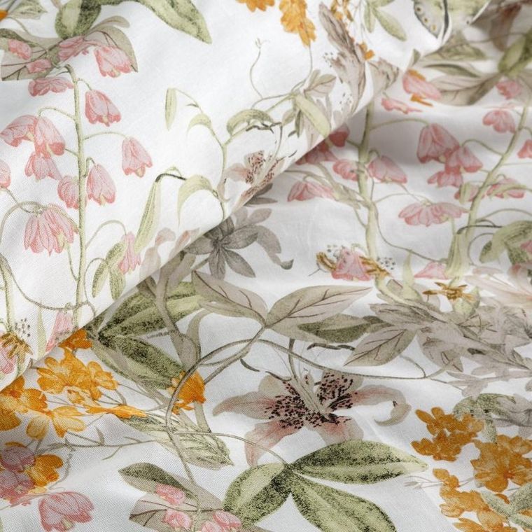 Eurofirany, komplet pościeli bawełnianej, Paula, 140-200 cm, biały