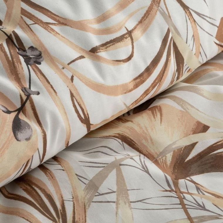 Eurofirany, komplet pościeli bawełnianej, Pola, 140-200 cm, biały