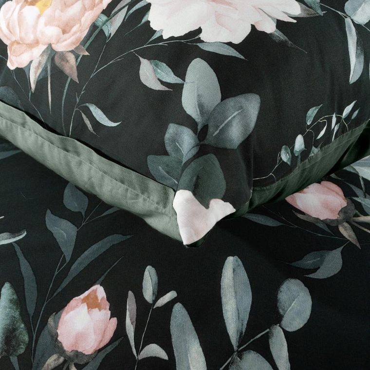 Eurofirany, komplet pościeli bawełnianej, Rosita1, 140-200 cm, czarny