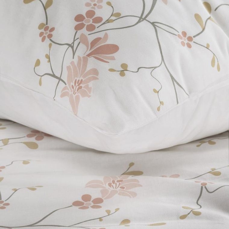 Eurofirany, komplet pościeli bawełnianej, Sonia, 220-200 cm, biały